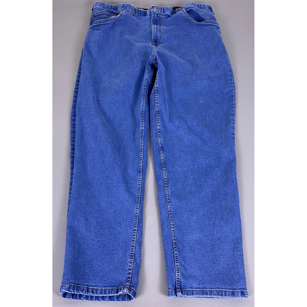 Harbor Bay Continuous Comfort Relaxed Fit Jeans Men's‎ 44x32 (Fit 42x30) Blue